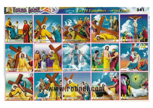 Las 14 Estaciones Via Crucis